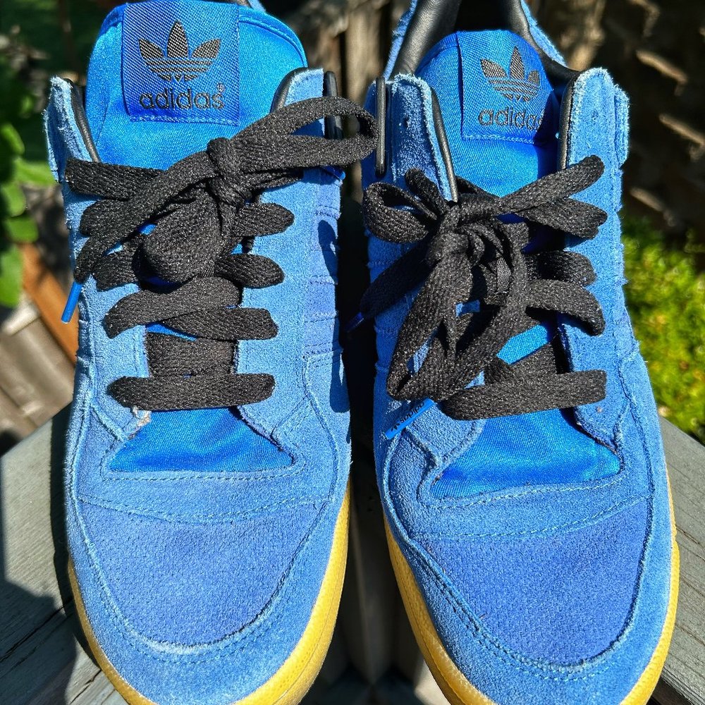 Adidas Originals Forum Lo Men's 10 Suede Blue Shoes Sneakers
